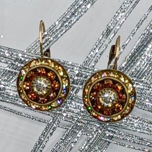 Liz Palacios Swarovski rondelle drop earrings